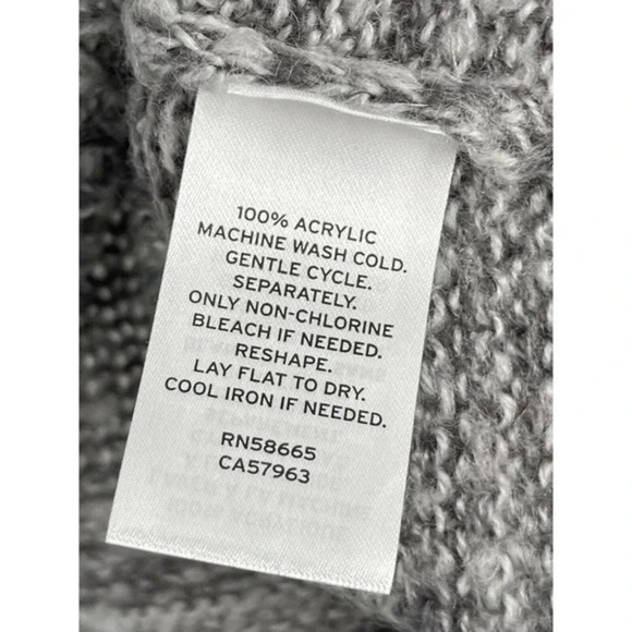 BP Cropped V-Neck Drop Shoulder Sweater in Dark Grey Heather NWT XXS - Picture 6 of 9